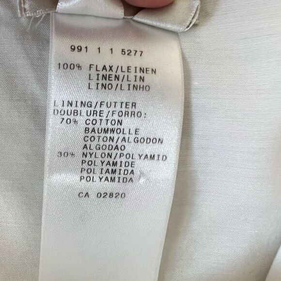 Vintage Mondi V-Neck Flax Linen Blend Maxi Dress - Picture 7 of 11